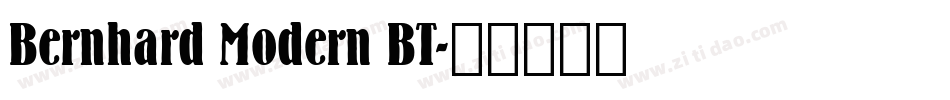 Bernhard Modern BT字体转换